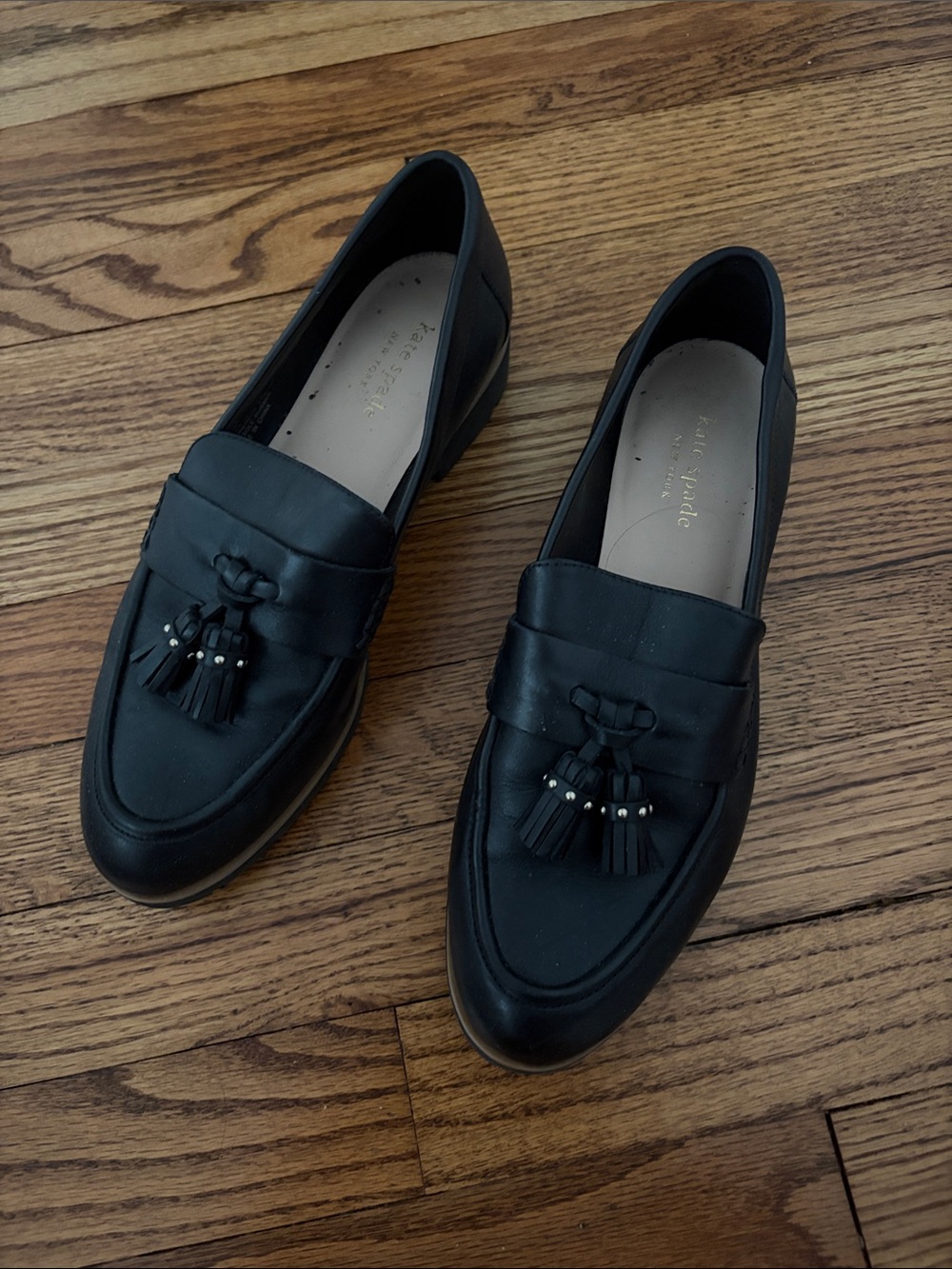Kate Spade Black Women Loafers - size 8.5